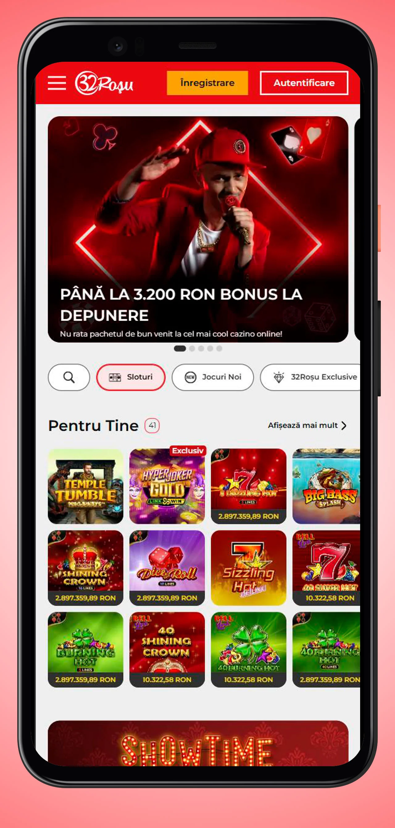 Aplicația Mobilă 32Rosu Casino